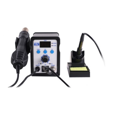 GSM-SOURCES 8586 SMD BGA Rework Solder Station Hot Air Blower Heat Gun Intelligent Detection And Cool Air Welding Soldering Iron