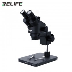 RELIFE  RL-M3T Trinocular Stereo Microscope 0.7-4.5X Continuous Zoom Microscope With Camera