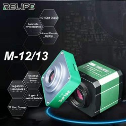 RELIFE M-12  3800W trinocular microscope HD camera