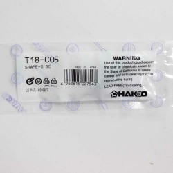 Original American Hakko T18-C05 Tip, 0.5C, Fx-8801, 907/900M/9