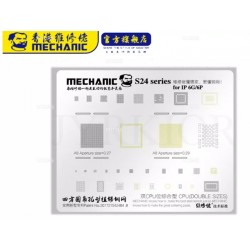 Reballing Stencil for iPhone MECHANIC S24 Series BGACPU Universal Plant Tin Steel Mesh 0.12mm