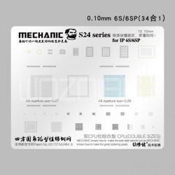 Reballing Stencil for iPhone MECHANIC S24 Series BGACPU Universal Plant Tin Steel Mesh 0.12mm