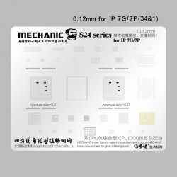 Reballing Stencil for iPhone MECHANIC S24 Series BGACPU Universal Plant Tin Steel Mesh 0.12mm