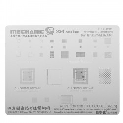 Reballing Stencil for iPhone MECHANIC S24 Series BGACPU Universal Plant Tin Steel Mesh 0.12mm